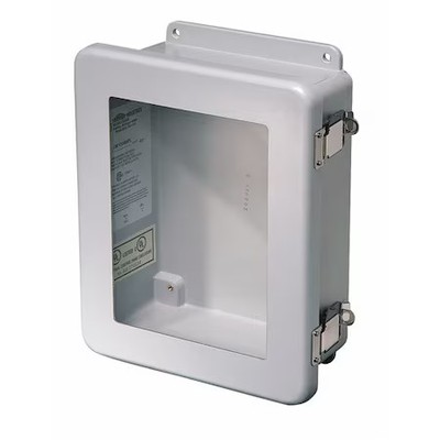 Wiegmann Hw-J80604chqrw Padlockable Hasp Electrical Enclosures, 7.73 In H, 4.45
