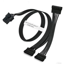 SATA Power Cable 6 Pin to 3X SATA for EVGA Supernova PSUs SATA Port
