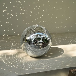 16" Mirror Glass Ball Disco Dance Club Party KTV Stage Halloween Bands Club