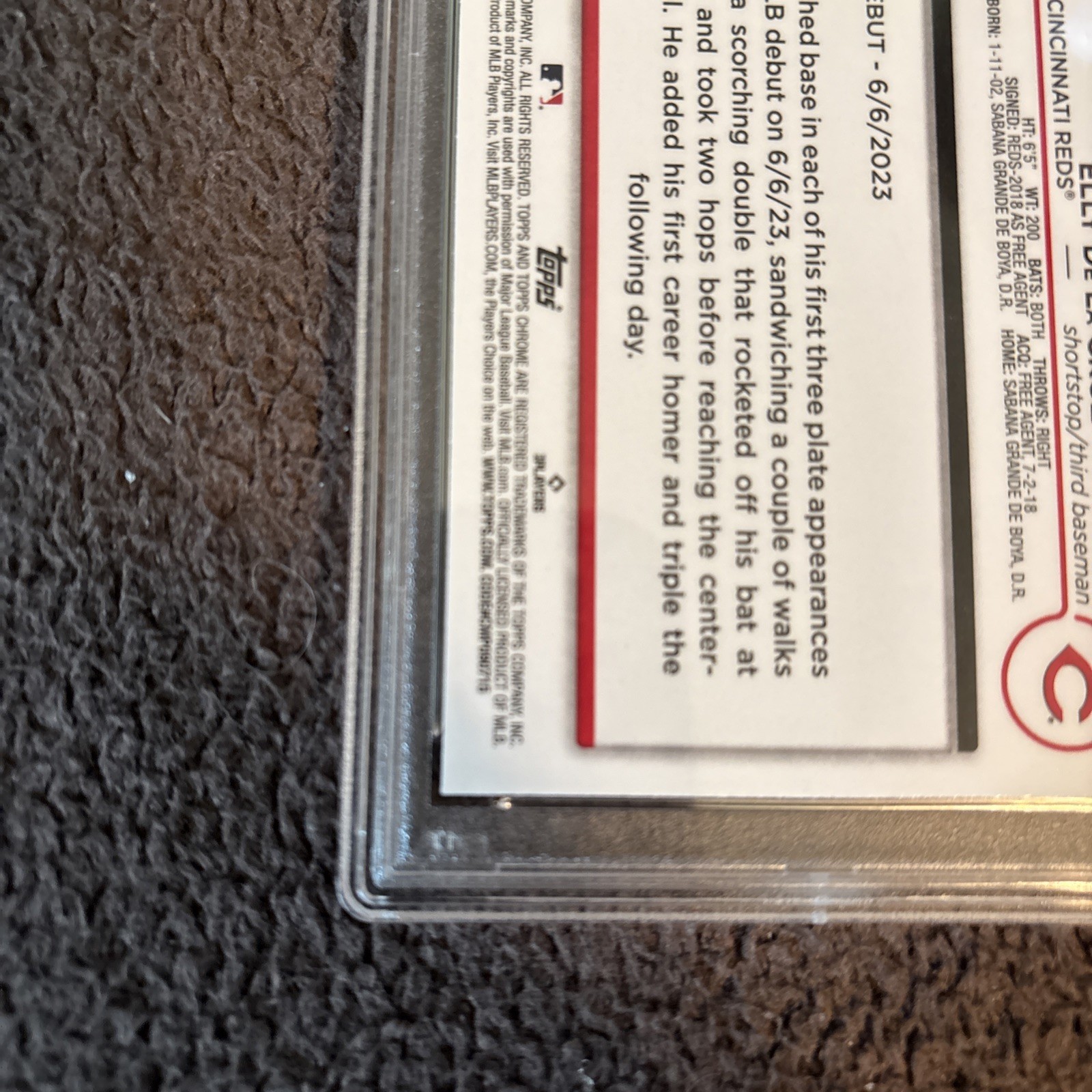 2024 Topps Chrome Update Series - Rookie Elly De La Cruz #USC150 Refractor view 6