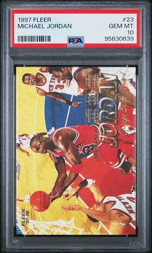 1997 Fleer #23 Michael Jordan \*\*GEM MINT\*\* PSA 10