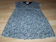 Abito premaman maternità vintage taglia small nero beige marrone stampa chiesa usato in ottime condizioni