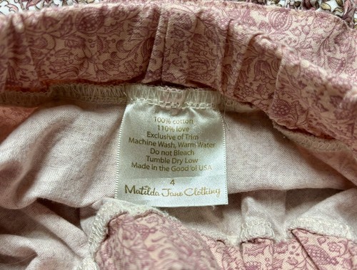 Matilda Jane girls pink circle skirt dogs size 4 EUC - Picture 4 of 4