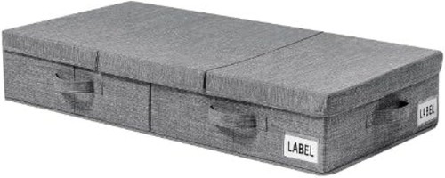 Underbed Storage 2 Pack Large Under Bed Storage Box with Lids Foldable Under Bed - 第 1/3 張圖片