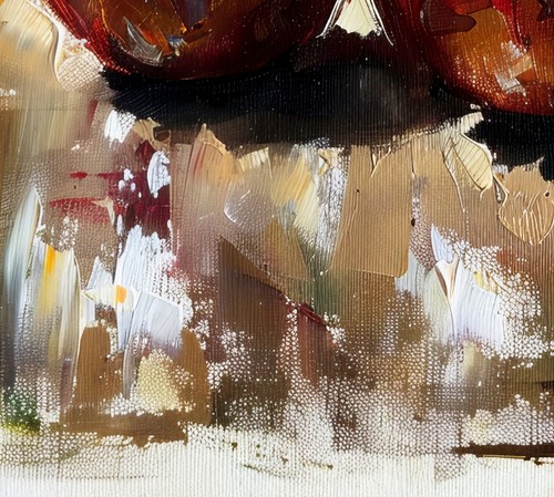 Rustic Red Pears 5"x7" Print on Matte Paper | Elegant Still Life Oil Painting - Picture 15 of 18