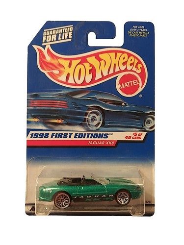 Hot Wheels 1998 #639 First Editions #5/40 Jaguar XK8 Green