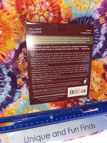 The Da Vinci Code by Dan Brown (2003, CD) Read By Paul Michael Abridged EUC - Picture 2 of 4