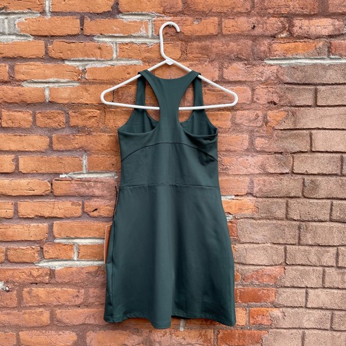 Girlfriend Collective Dark Green Paloma Racerback Activewear Dress Small - Picture 2 of 10