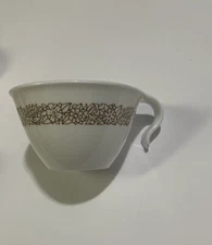 Corelle Woodland Brown Hook Open Handle Set Of 6 Vintage VTG