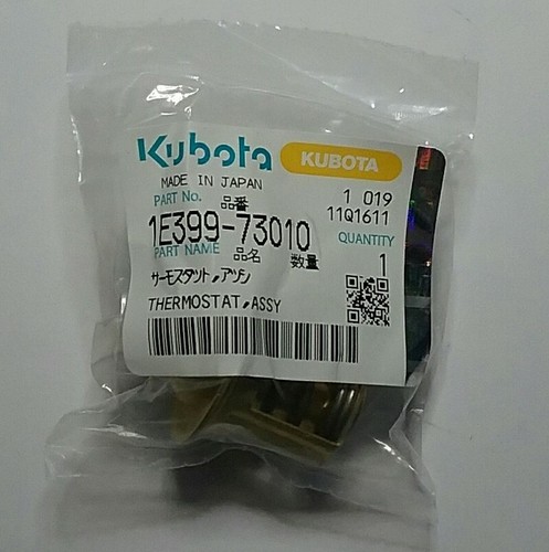 NEU ORIGINAL OEM KUBOTA MOTOR THERMOSTAT MIT DICHTUNG 1E399-73010 16851-73270 - Bild 3 von 3