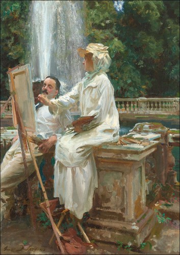 JOHN SINGER SARGENT, THE FOUNTAIN VILLA -DEEP FRAMED ART PICTURE PAPER PRINT - Picture 10 of 10