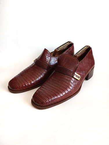Mauri Echtleder Schuhe Herren Halbschuhe Gr. UK 8,5 Italy Design Business Geschenk