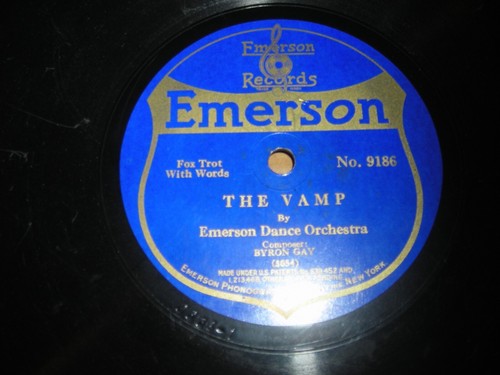 1919 EMERSON 9" 78/Emerson Dance Orchestra../Emerson Xylo-Phiends - Picture 3 of 3