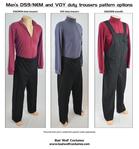 Star Trek Sewing Pattern Bundle - Starfleet captain uniform - DS9, NEM (men's) - Picture 4 of 5