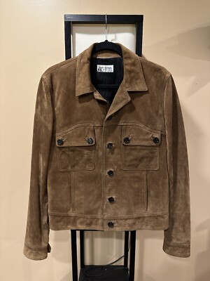 Saint Laurent Paris 2019 Brown Suede Leather Jacket￼ | eBay