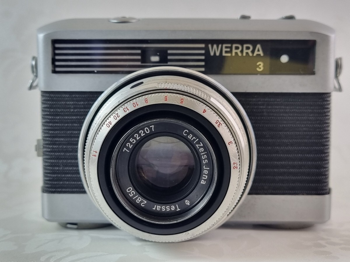WERRA ヴェラ カールツァイス CARL ZEISS JENA TESSAR GERMAN 35 MM FILM CAMERA; CARL ZEISS JENA WERRA 3 Rangefinder