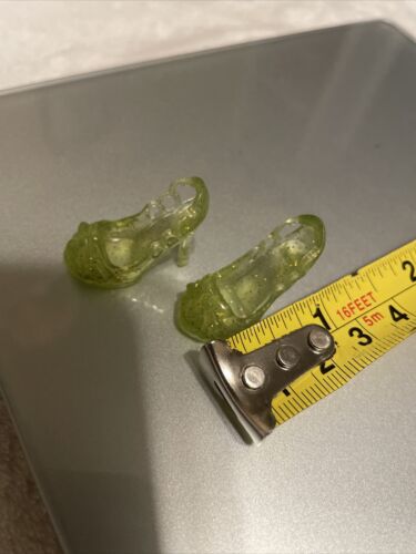 Disney Princess Translucent Green Shoes For Wide Foot Dolls