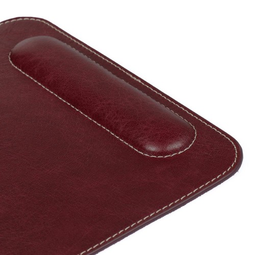 Personalized Top Grain Leather Mouse Pad with Wrist Rest Genuine Leather Mouspad - Picture 9 of 22