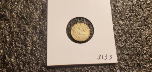 1855 3 Cent Silver Piece, Trime !! Key Date, High Grade !!! - Picture 5 of 10