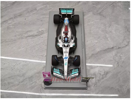 Spark 1:18 Benz AMG AMG W13 2022 F1 Alloy Model Car diecast birthday Gifts Gray - Picture 3 of 18