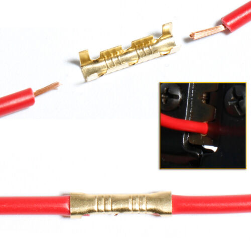 400 pz kit terminale cavo connettore elettrico a crimpatura auto rame 0,5-1,5 mm2 - Foto 6 di 6