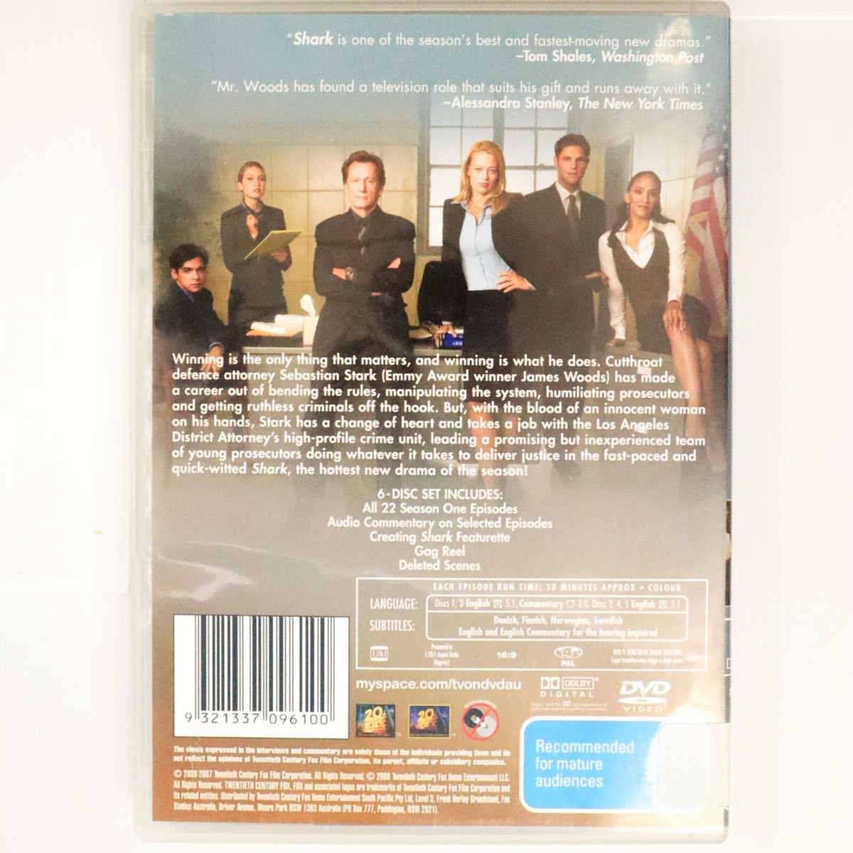 Shark: Series 1 (DVD, 2006) James Woods, Danielle Panabaker