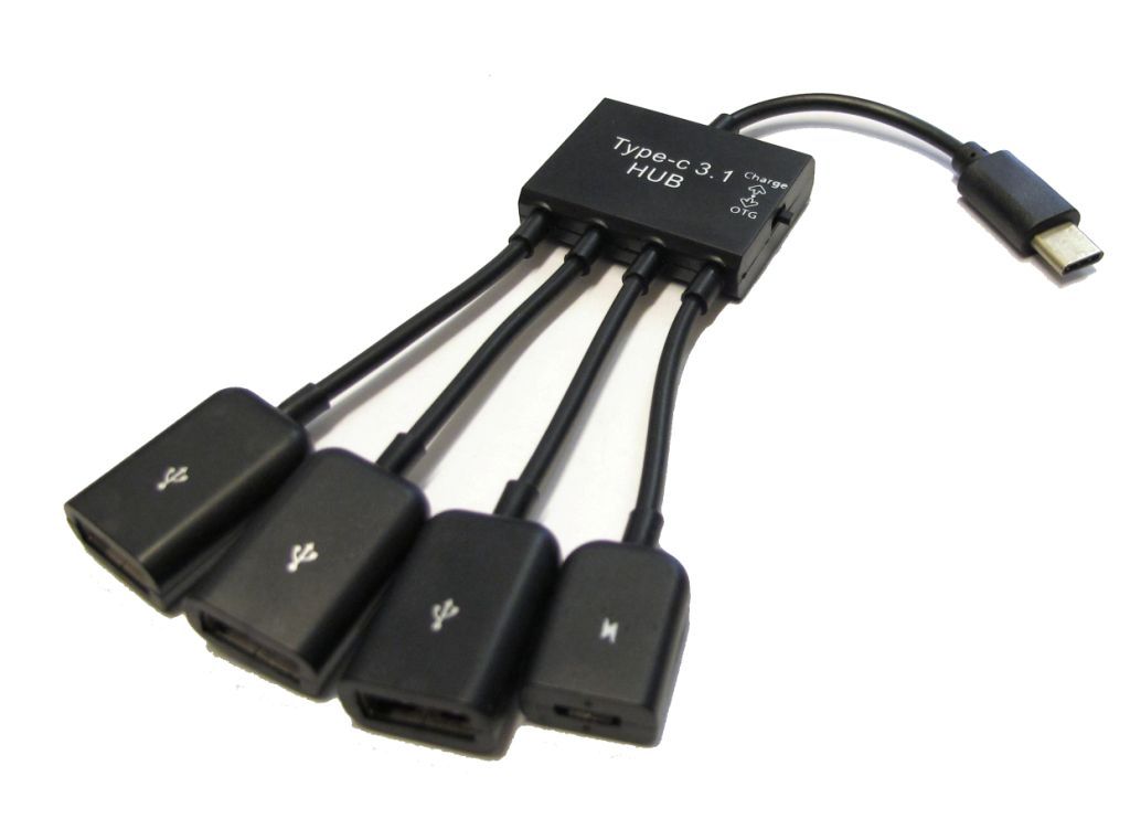 *Zs- HUB Cavo USB TYPE-C 3.1 OTG/CHARGE HUB PIOVRA DESIGN 3 PORTE USB + ALIMENAT