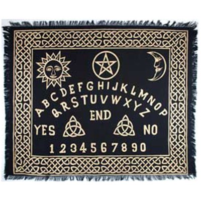 Ouija Board Altar Material 24 x 30\ image relating to Printable Pendulum Board titled Ouija Board Altar Fabric 24 x 30\