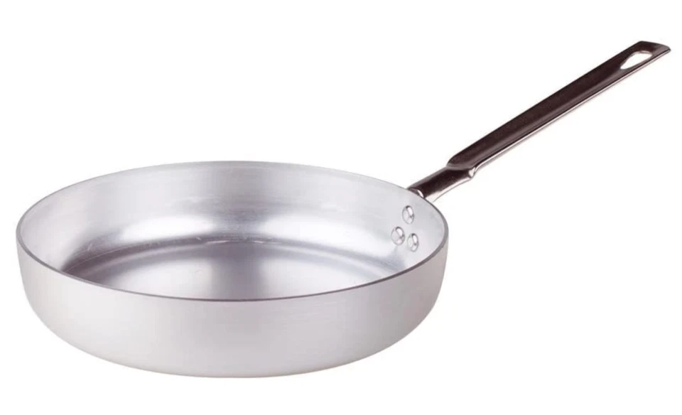 Padella saltapasta alluminio AGNELLI fondo spesso 2mm professionale tutte misure - Immagine 3 di 3