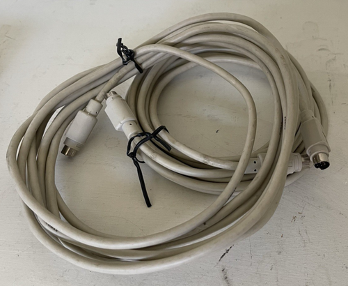 2 Vintage 12 Fuß Mini DIN 8 Pin Serielles Kabel MDIN 8 Pin M/M Gerät Mac - Bild 2 von 2