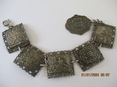 Wunderschönes Altes Breites Armband - Republica di San Marino -  20 cm