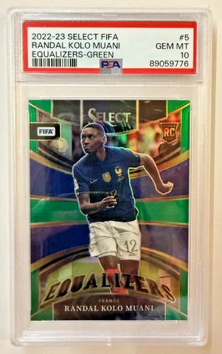 2022-23 Select FIFA Randal Kolo Muani Equalizers-Green  Gem MT10 5/5