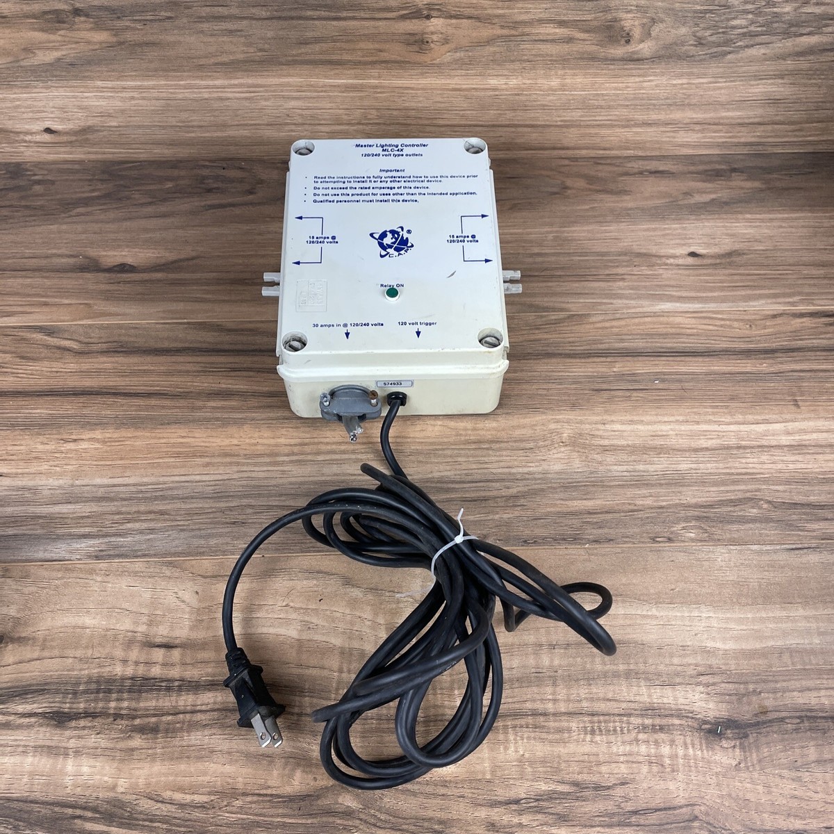 MLC-4X Master Lighting Controller 120V/240V 30amp up to 4