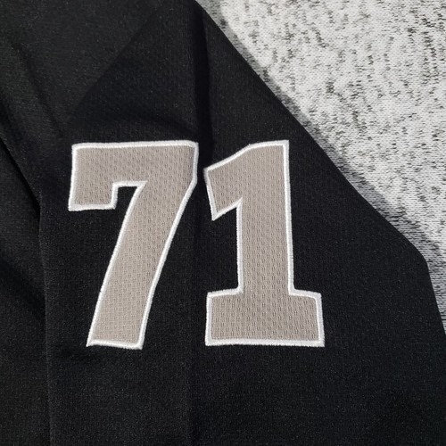 Hard Rock Cafe Pittsburgh Mens L Hockey Jersey Shirt Black #71 - Picture 5 of 12