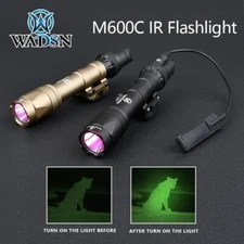 WADSN M600C IR Flashlight Hunting Weapon Search Light Fit 20mm picatinny Rail