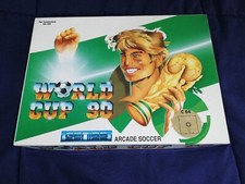 World Cup 90 Soccer Calcio by Genias Commodore 64 Disk Floppy C64 Game Big Box