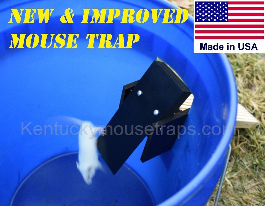 Mouse Bucket Trap 5 Gallon Original Walk The Plank Mouse Trap – Auto Reset, Made In Kentucky USA (Handmade) Mouse Trap Game 2005 - Foto 4