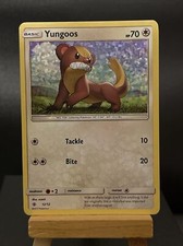 Pokemon Card Yungoos 12/12 Holo Rare McDonald's Holo Promo Played