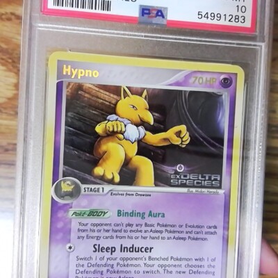 EX Delta Species HYPNO 23/113 Reverse Holo Graded Pokemon