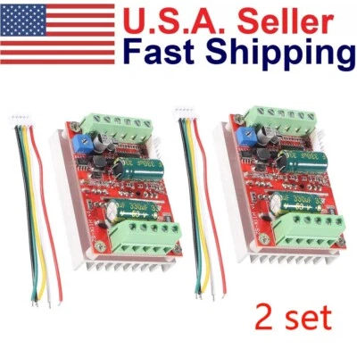 2PC DC 6-60V 400W BLDC 3 Phase Brushless Motor Controller PWM Hall Motor Control