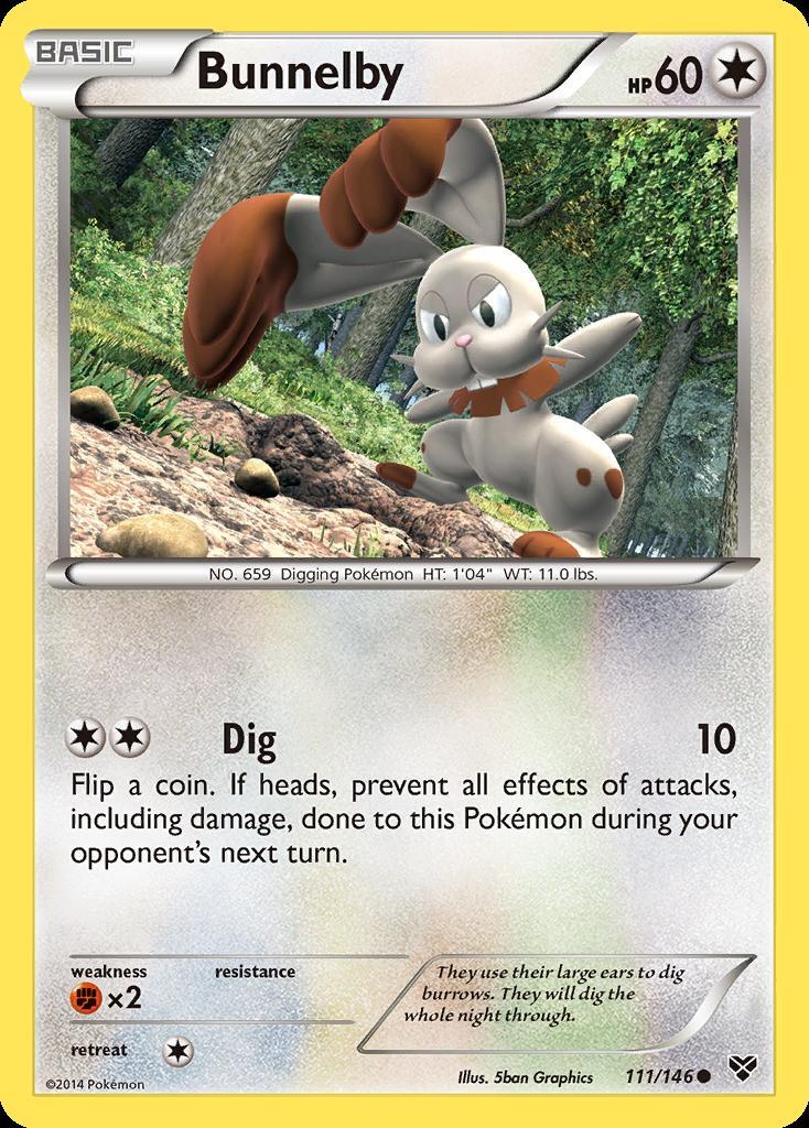 Pokemon Bunnelby (111/159) XY LP