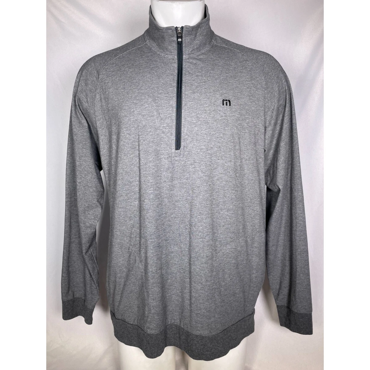 Travis Mathew Grey Upgraded 1/4 Zip Golf Jacket Men's XL