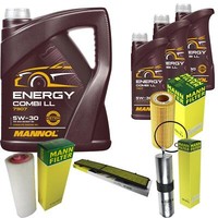 MANN-FILTER Inspektionspaket Mannol 8L Energy Combi Ll 5W-30 FüR Bmw 3Er