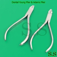 Dental Young Plier & Adams Plier Orthodontic Wire Bending Loop Forming Plier Kit