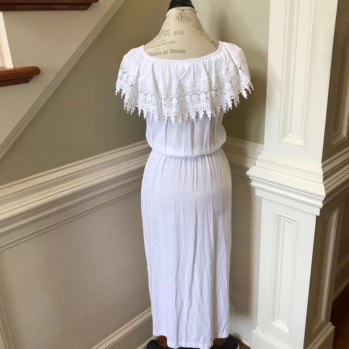 Robe D'été Plage La Blanca - Off-shoulder Mi-mollet - Taille M - Blanc - Neuf Sans étiquette