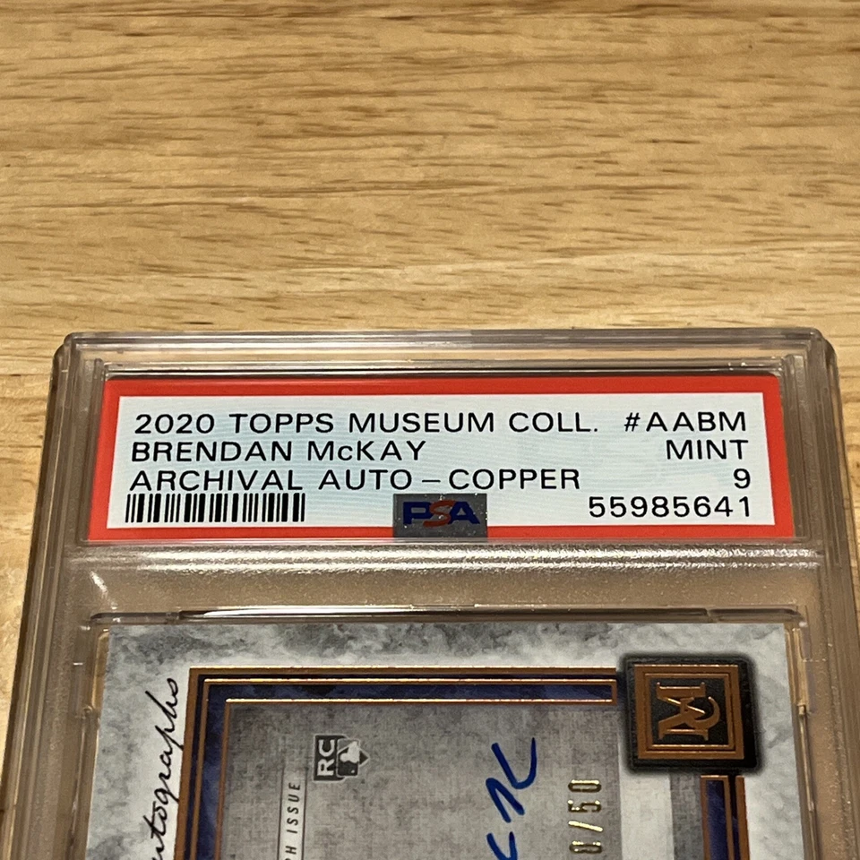 2020 Topps Museum Collection Archival Copper /50 Brendan McKay Rookie Auto RC - Image 4 of 4