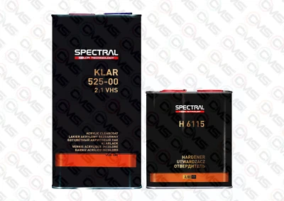 NOVOL SPECTRAL KLAR 525-00 VHS LACQUER + H6115 STANDARD HARDENER 7.5L KIT