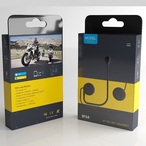 Auriculares Bluetooth 5.0 casco de motocicleta auriculares intercomunicador manos libres - Imagen 12 de 12
