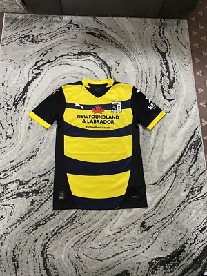 Barrow AFC Away Football Shirt Black Yellow 2024/2025 BNWT