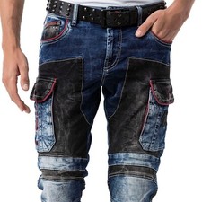 Cipo  Baxx DEROI Jeans Denim Cargo CD891 Straight Cut all sizes